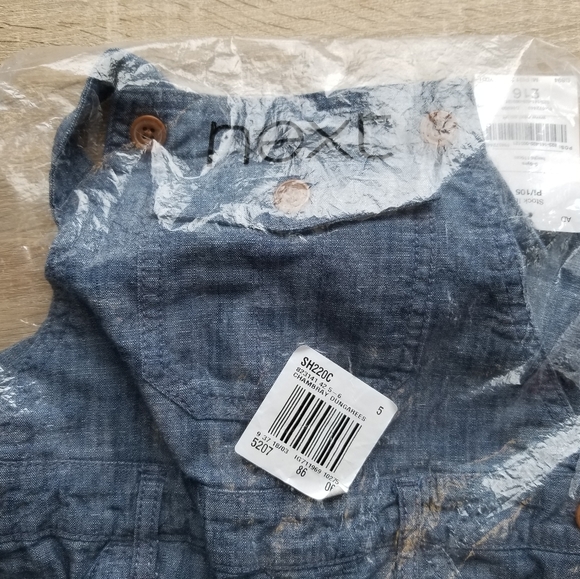2011 nwt NEXT Direct 5-6 years boy girl chambray overalls - Picture 13 of 15